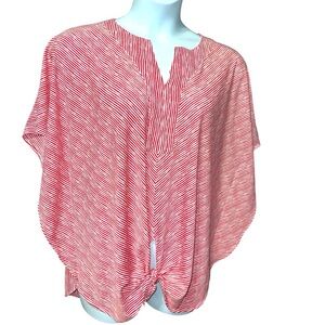 Red Striped Women's Top